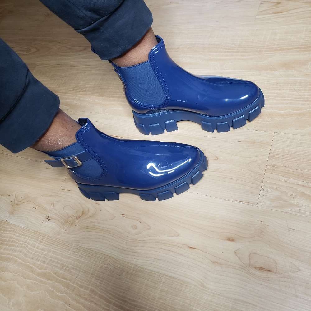 Navy Rain Boots
